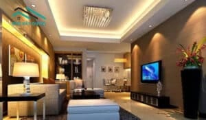 cach-lap-day-led-len-tran-nha