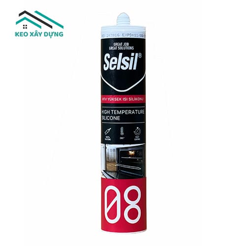 keo-silicon-mau-do-Selsil RTV High Temperature